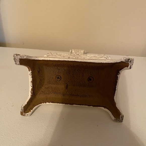 Cast Iron Aged 9” White Cross - Picture 7 of 7